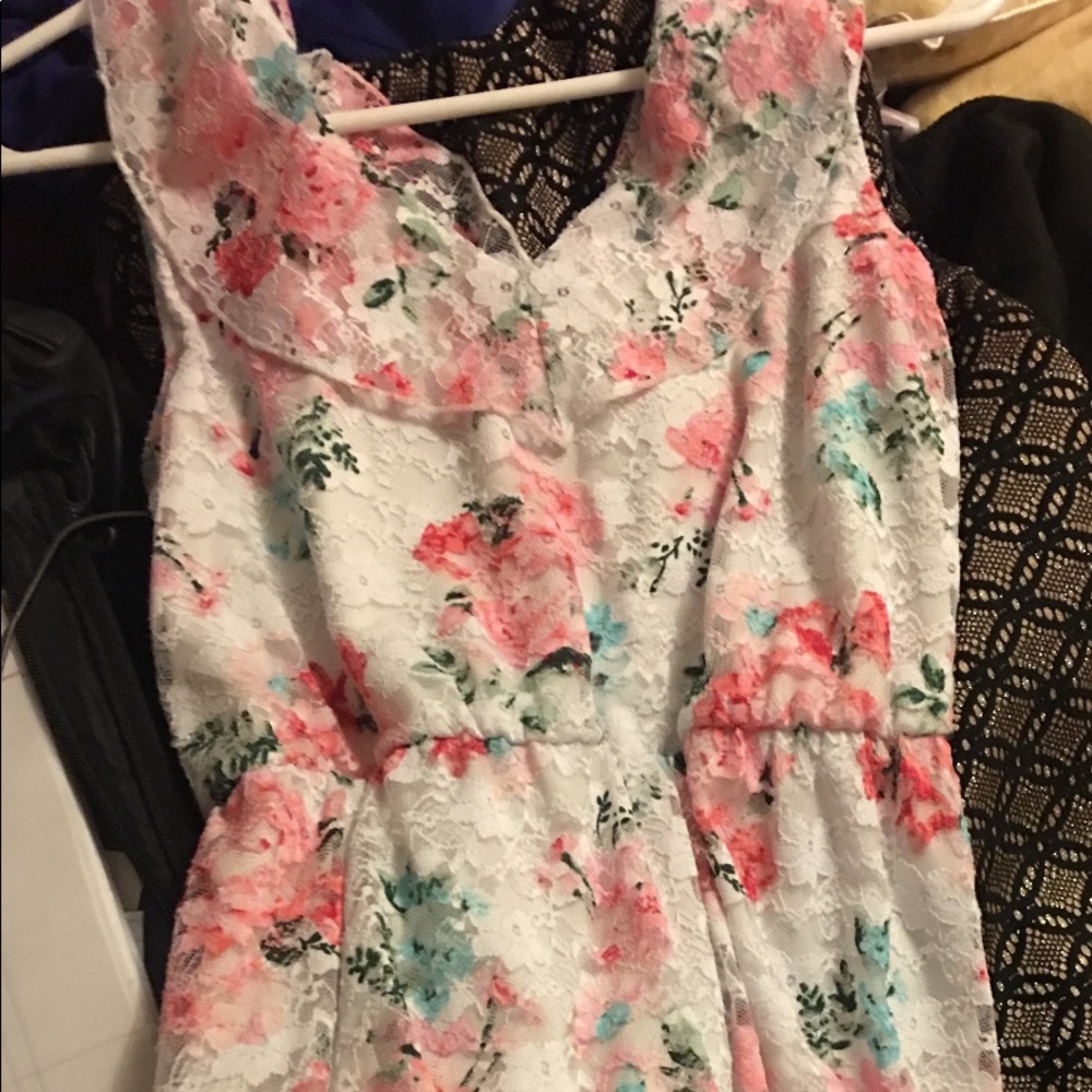 Lace floral dress